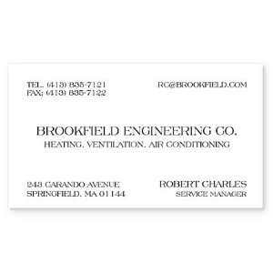  Brookfield Engineering Co. Business Cards