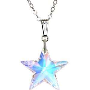   Crystal Aurora Star Necklace MADE WITH SWAROVSKI ELEMENTS Jewelry