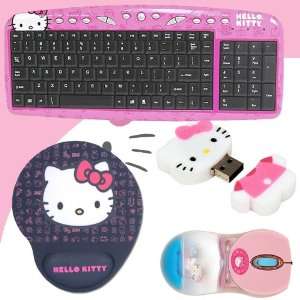 with Hot Keys #90309K (Pink) + Hello Kitty Bathtub Liquid Mouse #81409 