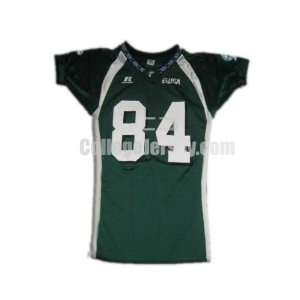 Green No. 84 Game Used Tulane Russell Football Jersey  