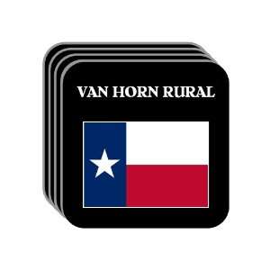 US State Flag   VAN HORN RURAL, Texas (TX) Set of 4 Mini 