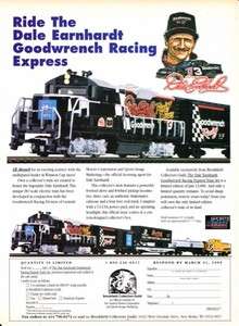 Dale Earnhardt Goodwrench Train Set Brookfield 1995 Ad  