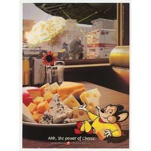   Mighty Mouse Power of Cheese American Dairy Print Ad: Home & Kitchen