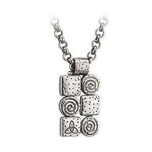   Silver Tone Trinity Swirl Pendant Necklace   Made in Ireland Jewelry