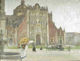Original Impressionist Oil Painting Signed 1918 LISTED  
