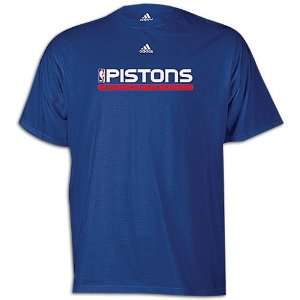  Pistons adidas Mens Prop Court Tee ( sz. L, Blue 