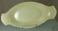 LORD NELSON POTTERY ENGLAND WHITE SERVING BOWL, HANDLES  