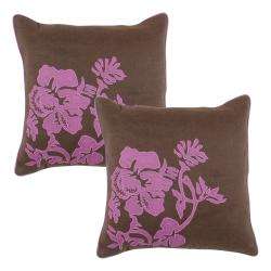 Accents Fuchsia Decorative Pillows (Set of 2)  