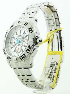 Invicta Mens Steel 7302 Day Date 24 Hr Time New Watch  