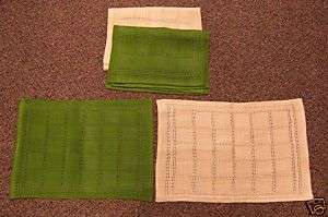 LOT 6 VINTAGE LINEN TABLE PLACEMATS ~ MADE IN IRELAND  