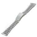 Republic Mens Straight Squeeze End Stainless Steel Watch Bracelet 
