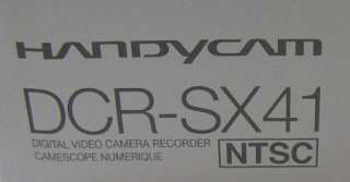 Sony DCR SX41 Flash Camcorder w/60x Optical Zoom AS IS  
