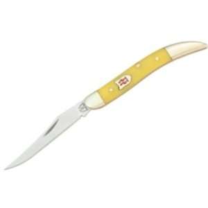 Kissing Crane Knives 3124 Small Toothpick Pocket Knife with Yellow 