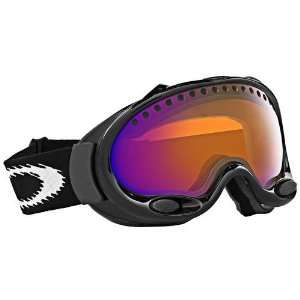   Snowboard Goggles   Jet Black Frame   Blue Iridium Lens Sports