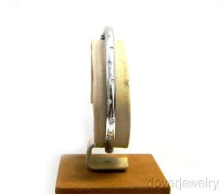 Estate Tiffany & Co Diamond Platinum Bangle Bracelet NR  