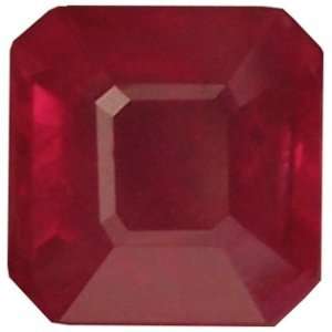  1.50 Carat Loose Ruby Emerald Cut Gemstone Jewelry