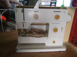VINTAGE BERNINA NOVA ELECTRONIC SEWING MACHINE WITH CASE & ATTACHMENTS 