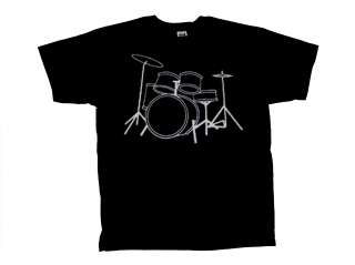 Drumming T Shirt Drum Set Design Drummer Tee  