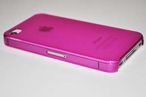 Pink Frosted Ultra Thin Hard skin iPhone 4 Case Cover for Apple iPhone 
