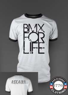 BMX FOR LIFE American BMX 100% USA T Shirt America Crupi Shimano DK GT 
