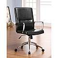 Black Bonded Leather Executive Office Chair 