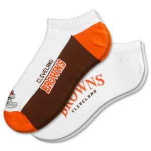  Cleveland Browns Mens No Show Socks (2 pack) Sports 