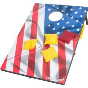  Taligate 360 American Flag Bean Bag Toss and Corn Hole Set 