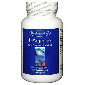  Allergy Research Group   L Arginine 500mg 100c Health 