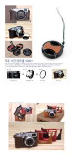   Leather half case for Fujifilm Fuji X100 digital camera   Black  