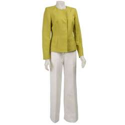 FINAL SALE Calvin Klein Womens Linen Pant Suit  Overstock