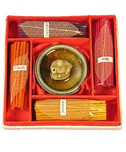 Ceramic Buddha Incense Kit with Gift Box  