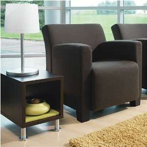   Jenny Upholstered Club Lounge Chair and Table Kit: Furniture & Decor