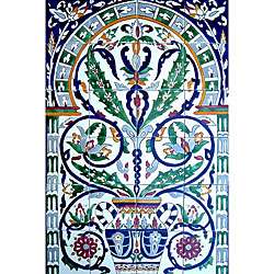 Moroccan style Pot 24 tile Ceramic Wall Mural  Overstock