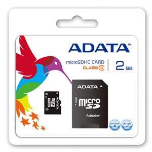   Micro SD 2GB Memory Card W/Adapter for AT&T Wireless Apple iPhone 4 4S