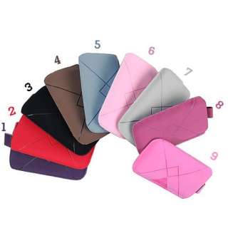 1pc Hard Leather Sock Case Bag Pouch For Cell Phone New  