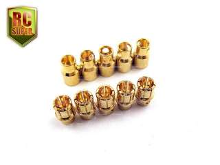 5x pairs 8mm gold bullet connector plug RC LiPo/motor  