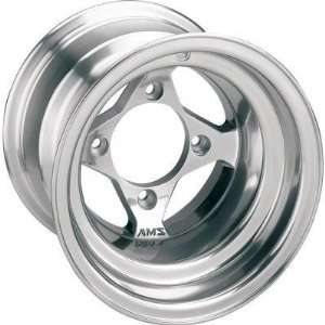  AMS Polished Cast Aluminum Front Wheel   10x5, 4/144, 3+2 