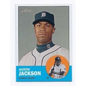  2012 Topps Heritage #164 Austin Jackson Detroit Tigers 