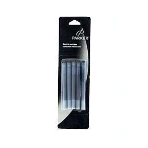  Parker Fountain Pen Black Ink Refill Cartridges (Pack of 
