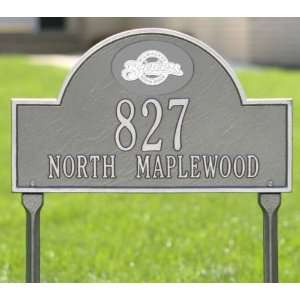  Milwaukee Brewers Pewter and Silver Personalized Address 
