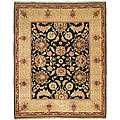 Oushak Hand knotted Tabaz Black/ Ivory Wool Rug (8 x 10) Today 
