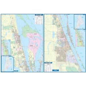  Universal Map 762559071 Brevard County FL South Wall Map 