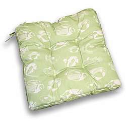 Thro Polyester Lime Tufted Fish Outdoor Cushions (Set of 2 