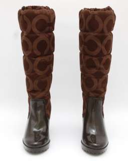 NEW COACH ~LORYN SIGNATURE QUILTED BOOT ~BROWN 5.5 B  
