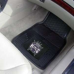  Sacramento Kings Black 2 Piece Vinyl Car Mat Set: Sports 