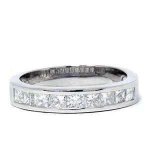   . Platinum 1.00ct Princess Cut Diamond Wedding Ring New   9: Jewelry