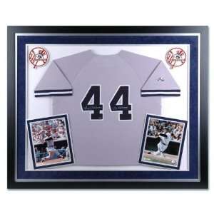  Reggie Jackson New York Yankees Deluxe Framed Autographed Jersey 