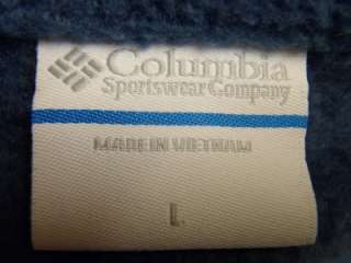 Columbia fleece jacket warm and fuzzy New blue size Large  