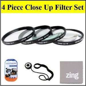 52mm Close Up Filter Set (+1, +2, +4 and +10 Diopters) Magnification 