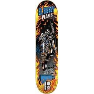 Plan B Danny Way Evil Skateboard Deck   7.62 x 31.625  